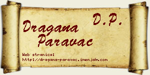Dragana Paravac vizit kartica